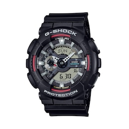 Men’s Casio G-Shock Analog Digital Black Resin Strap Watch with Black Dial (Model: GA110RL-1A)