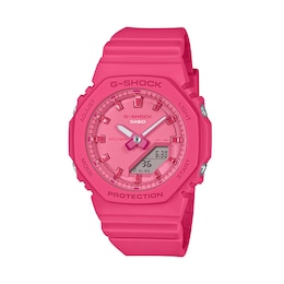 Ladies’ Casio G-Shock Analog Digital Pink Resin Strap Watch with Pink Dial (Model: GMAP2100PP4A)