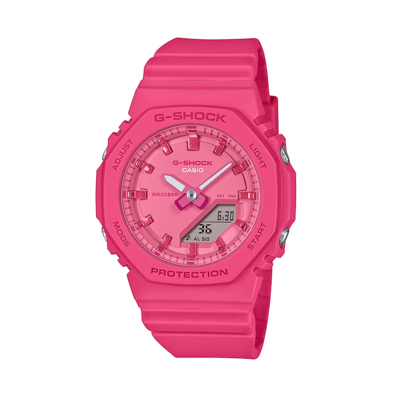 Main Image 1 of Ladies’ Casio G-Shock Analog Digital Pink Resin Strap Watch with Pink Dial (Model: GMAP2100PP4A)