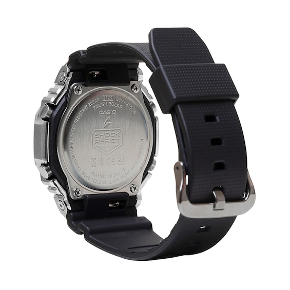 Men's Casio G-Shock G-Steel Analog/Digital Watch with Blue Dial and Black Resin Strap (Model: Gbm2100A-2B)