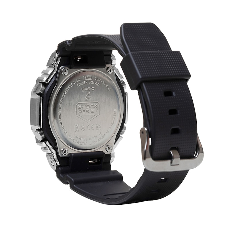 Main Image 2 of Men's Casio G-Shock G-Steel Analog/Digital Watch with Purple Dial and Black Resin Strap (Model: GBM2100A-4B)
