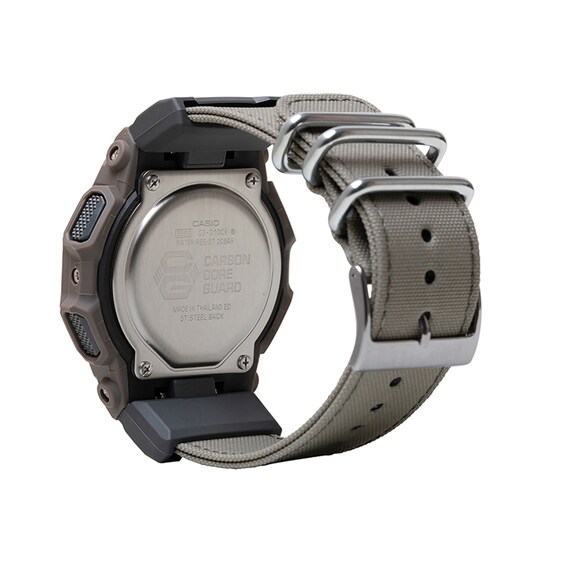 Men’s Casio G-Shock Digital Canvas Strap Watch with Black Dial (Model: Gd010Ce-5)