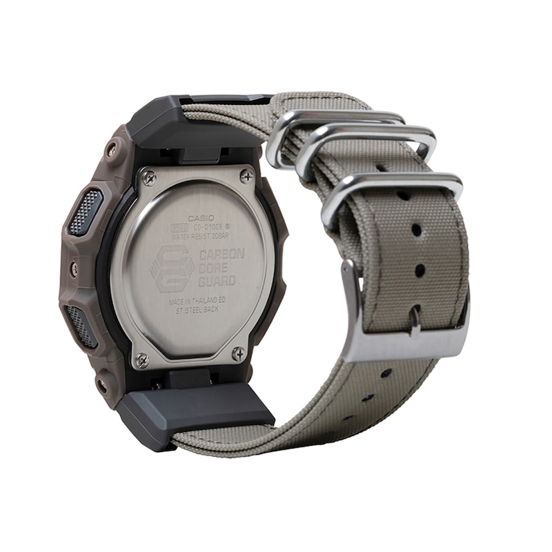 Main Image 2 of Men’s Casio G-Shock Digital Canvas Strap Watch with Black Dial (Model: GD010CE-5)
