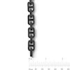 Thumbnail Image 2 of 6.0mm Square Mariner Link Bracelet in Solid Stainless Steel with matte Black Ion Plate - 8.5”