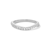 Thumbnail Image 1 of Vera Wang Love Collection 1/3 CT. T.W. Certified Lab-Grown Diamond Contour Wedding Band in Platinum (F/VS2)