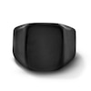 Thumbnail Image 1 of Signet Ring in Stainless Steel with Black Ion-Plate