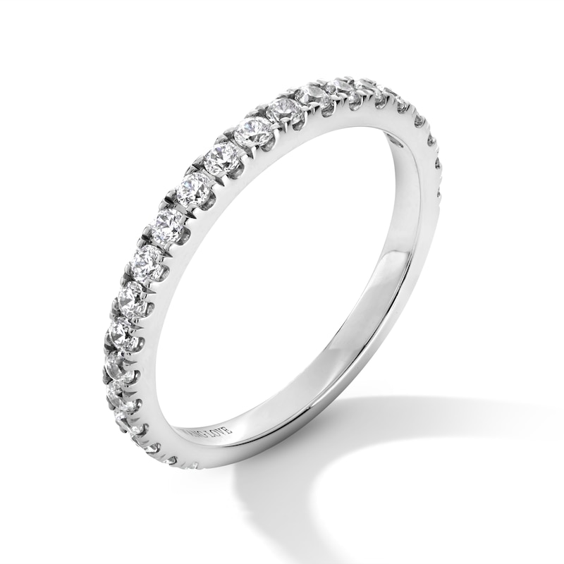 Main Image 3 of Vera Wang Love Collection 3/8 CT. T.W. Certified Lab-Grown Diamond Wedding Band in Platinum (F/VS2)