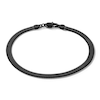Thumbnail Image 1 of 5.0mm Herringbone Chain Bracelet in Solid Stainless Steel with matte Black Ion Plate - 8.5
