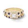 Thumbnail Image 4 of Vera Wang Love Collection 1 CT. T.W. Princess-Cut Diamond Frame and Sapphire Engagement Ring in 14K Gold