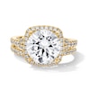 Thumbnail Image 1 of 4.69 CT. T.W. Certified Lab-Grown Diamond Frame Bridal Set in 14K Gold (F/VS2)