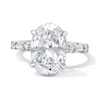 Thumbnail Image 1 of 4-1/4 CT. T.W. Oval Certified Lab-Grown Diamond Engagement Ring in 14K White Gold (F/VS2)