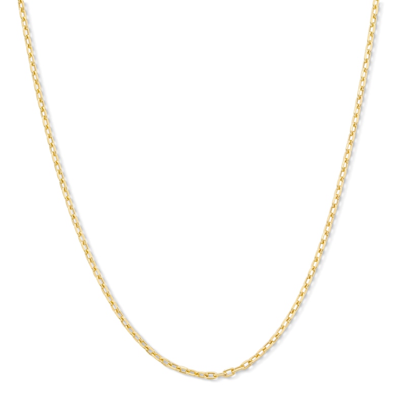 Main Image 1 of Child’s 2.0mm Cable Chain Necklace in Hollow 14K Gold - 13”