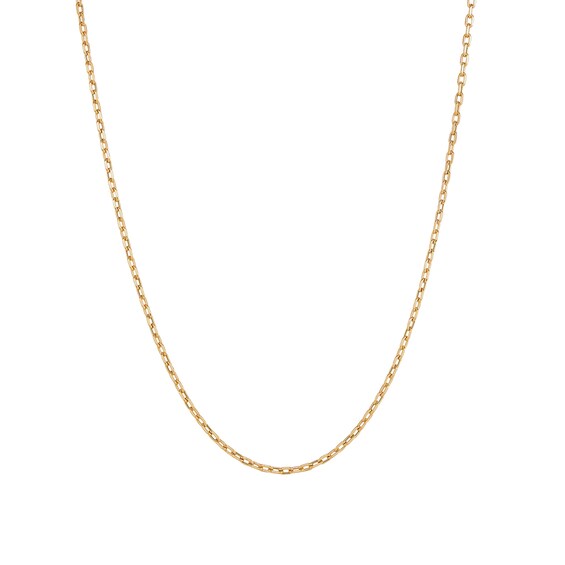 Childâs 2.0mm Cable Chain Necklace in Hollow 14K Gold - 13â