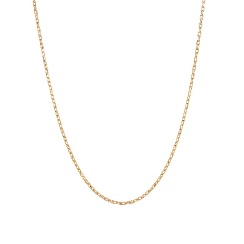 Main Image 4 of Child’s 2.0mm Cable Chain Necklace in Hollow 14K Gold - 13”