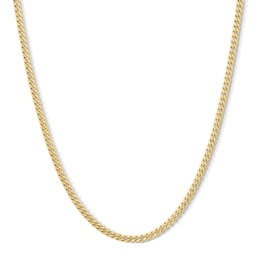 Child’s 3.0mm Miami Cuban Curb Chain Necklace in Hollow 14K Gold – 15”