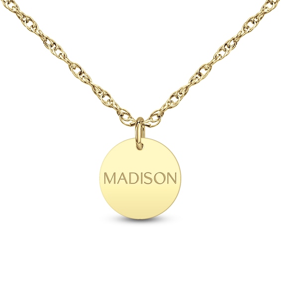 Disc Name Pendant (1Name)