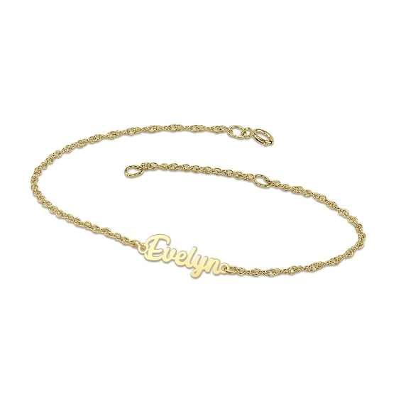 Cursive Name Bracelet (1 Name) - 7.25â