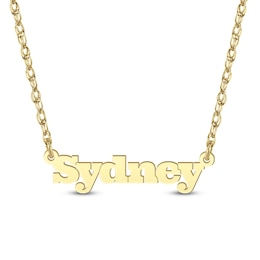 Block Letter Name Necklace (1 Name)