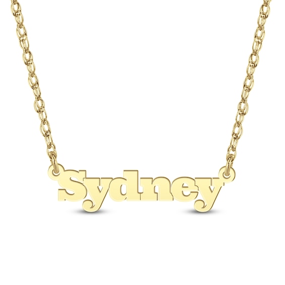 Block Letter Name Necklace (1 Name)