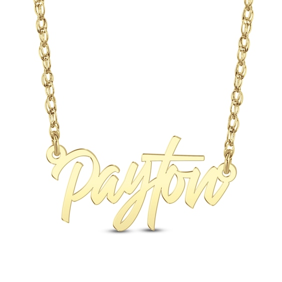 Cursive Modern Script Name Necklace (1 Name)