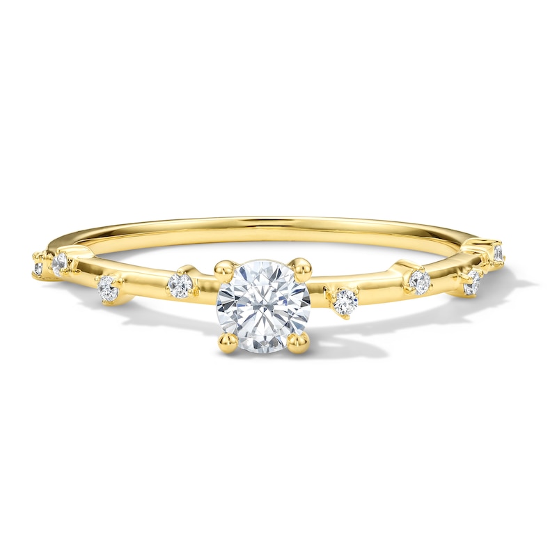 Main Image 1 of 1/4 CT. T.W. Certified Lab-Grown Diamond Promise Ring in 10K Gold (F/SI2)