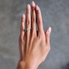 Thumbnail Image 2 of 1/3 CT. T.W. Marquise-Cut Certified Lab-Grown Diamond Frame Promise Ring in 10K Gold (F/SI2)