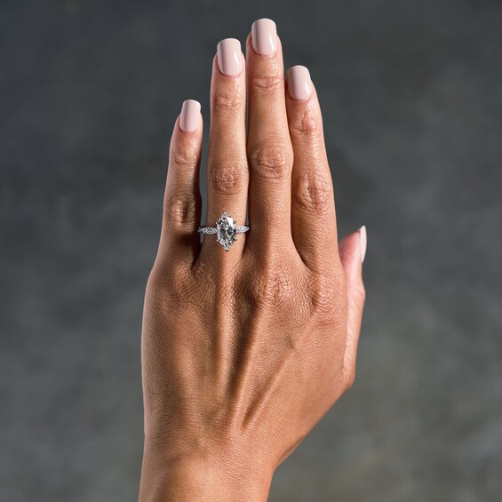 3-1/3 CT. T.w. Marquise-Cut Certified Lab-Grown Diamond Engagement Ring in 14K White Gold (F/Vs2)