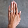 Thumbnail Image 2 of 3-1/4 CT. T.W. Certified Lab-Grown Diamond Emerald-Cut Engagement Ring in 14K White Gold (F/VS2)