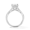 Thumbnail Image 3 of 3-1/4 CT. T.W. Certified Lab-Grown Diamond Emerald-Cut Engagement Ring in 14K White Gold (F/VS2)