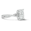 Thumbnail Image 4 of 3-1/4 CT. T.W. Certified Lab-Grown Diamond Emerald-Cut Engagement Ring in 14K White Gold (F/VS2)
