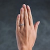 Thumbnail Image 2 of 1/3 CT. T.W. Certified Lab-Grown Diamond Halo Promise Ring in 10K White Gold (F/SI2)