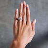 Thumbnail Image 2 of 4-1/3 CT. T.W. Certified Lab-Grown Diamond Pear-Shaped Bridal Set in 14K White Gold (F/VS2)