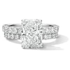Thumbnail Image 1 of 4-1/3 CT. T.W. Certified Lab-Grown Diamond Radiant-Cut Bridal Set in 14K White Gold (F/VS2)