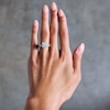 Thumbnail Image 2 of 4-1/3 CT. T.W. Certified Lab-Grown Diamond Radiant-Cut Bridal Set in 14K White Gold (F/VS2)