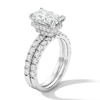 Thumbnail Image 5 of 4-1/3 CT. T.W. Certified Lab-Grown Diamond Radiant-Cut Bridal Set in 14K White Gold (F/VS2)