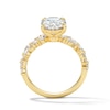 Thumbnail Image 3 of 4 CT. T.W. Oval Certified Lab-Grown Diamond Engagement Ring in 14K Gold (F/VS2)