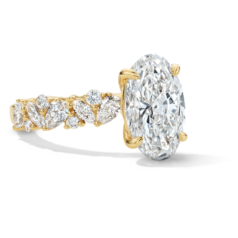 Main Image 4 of 4 CT. T.W. Oval Certified Lab-Grown Diamond Engagement Ring in 14K Gold (F/VS2)