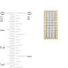 Thumbnail Image 2 of 1/2 CT. T.W. Diamond Spiked-Edge Huggie Hoop Earrings in 10K Gold