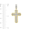 Thumbnail Image 2 of 1/3 CT. T.W. Diamond Cross Necklace Charm in 10K Gold