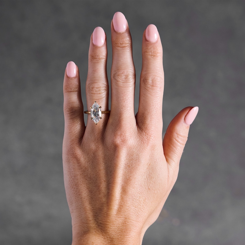 Main Image 2 of 4 CT. T.W. Certified Lab-Grown Diamond Marquise-Cut Solitaire Engagement Ring in 14K Gold (F/VS2)