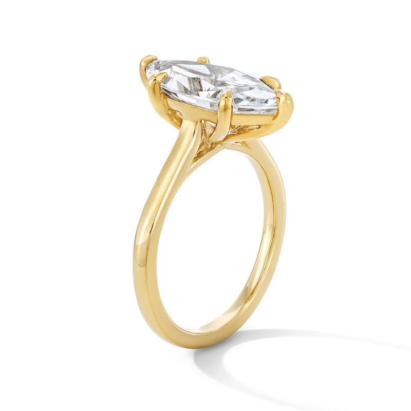 Main Image 2 of 4 CT. T.W. Certified Lab-Grown Diamond Marquise-Cut Solitaire Engagement Ring in 14K Gold (F/VS2)