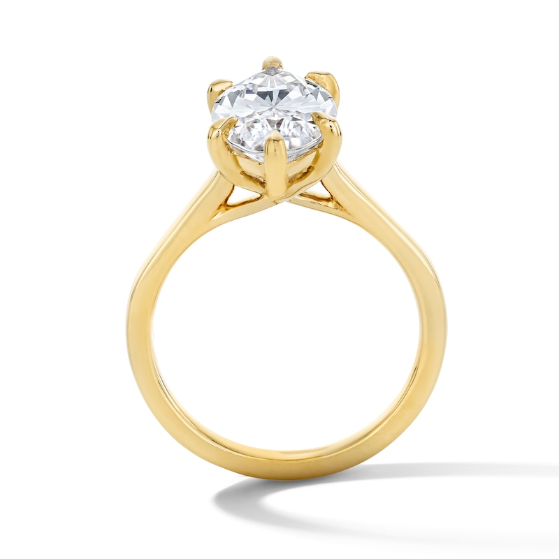 Main Image 3 of 4 CT. T.W. Certified Lab-Grown Diamond Marquise-Cut Solitaire Engagement Ring in 14K Gold (F/VS2)