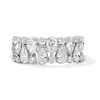 Thumbnail Image 1 of Vera Wang Love Collection 2-1/4 CT. T.W. Certified Lab-Grown Diamond Two-Row Anniversary Band in 14K White Gold (F/VS2)