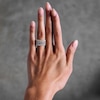 Thumbnail Image 2 of Vera Wang Love Collection 2-1/2 CT. T.W. Certified Lab-Grown Diamond Three-Row Anniversary Band in 14K Gold (F/VS2)