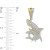 Thumbnail Image 2 of 1/3 CT. T.W. Diamond Shark Necklace Charm in 10K Gold