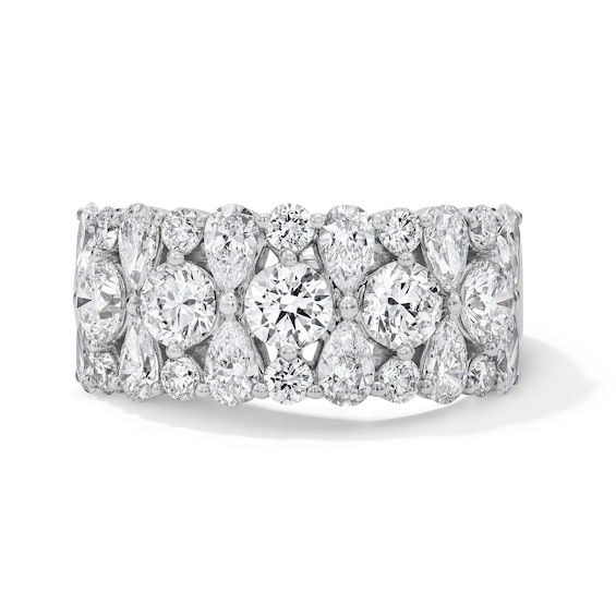 Vera Wang Love Collection 2-5/8 CT. T.w. Certified Lab-Grown Diamond Stacked Anniversary Band in 14K White Gold (F/Vs2)