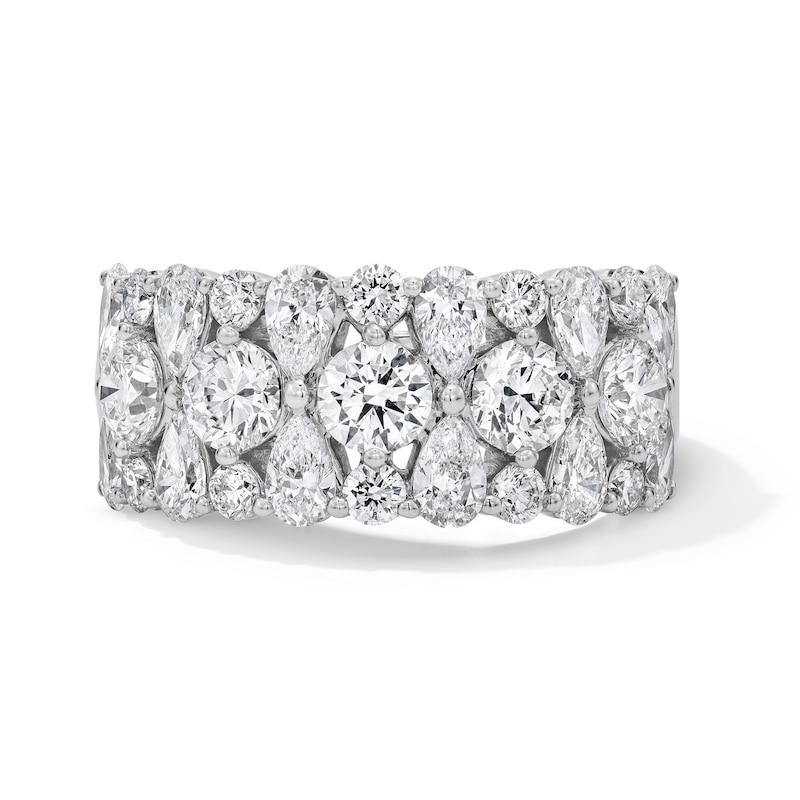 Main Image 1 of Vera Wang Love Collection 2-5/8 CT. T.W. Certified Lab-Grown Diamond Stacked Anniversary Band in 14K White Gold (F/VS2)