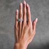 Thumbnail Image 2 of Vera Wang Love Collection 2-5/8 CT. T.W. Certified Lab-Grown Diamond Stacked Anniversary Band in 14K White Gold (F/VS2)