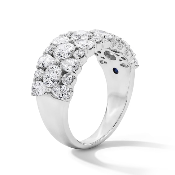 Vera Wang Love Collection -/ CT. T.w. Certified Lab-Grown Diamond Stacked Anniversary Band in 14K White Gold (F/Vs2
