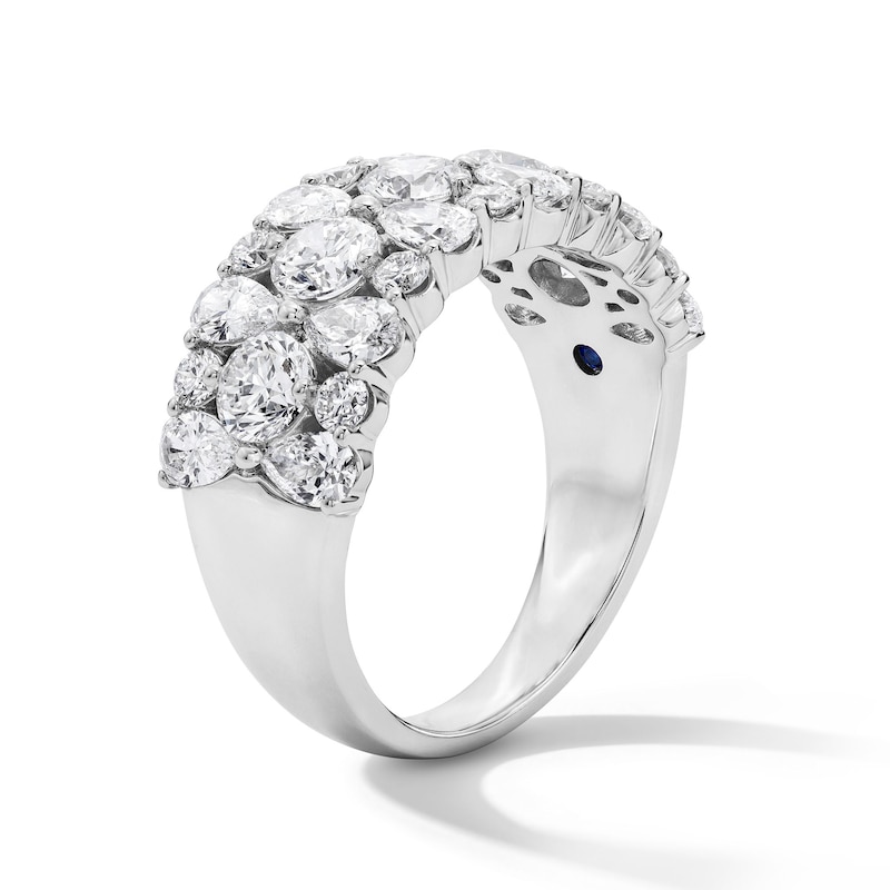 Main Image 5 of Vera Wang Love Collection 2-5/8 CT. T.W. Certified Lab-Grown Diamond Stacked Anniversary Band in 14K White Gold (F/VS2)